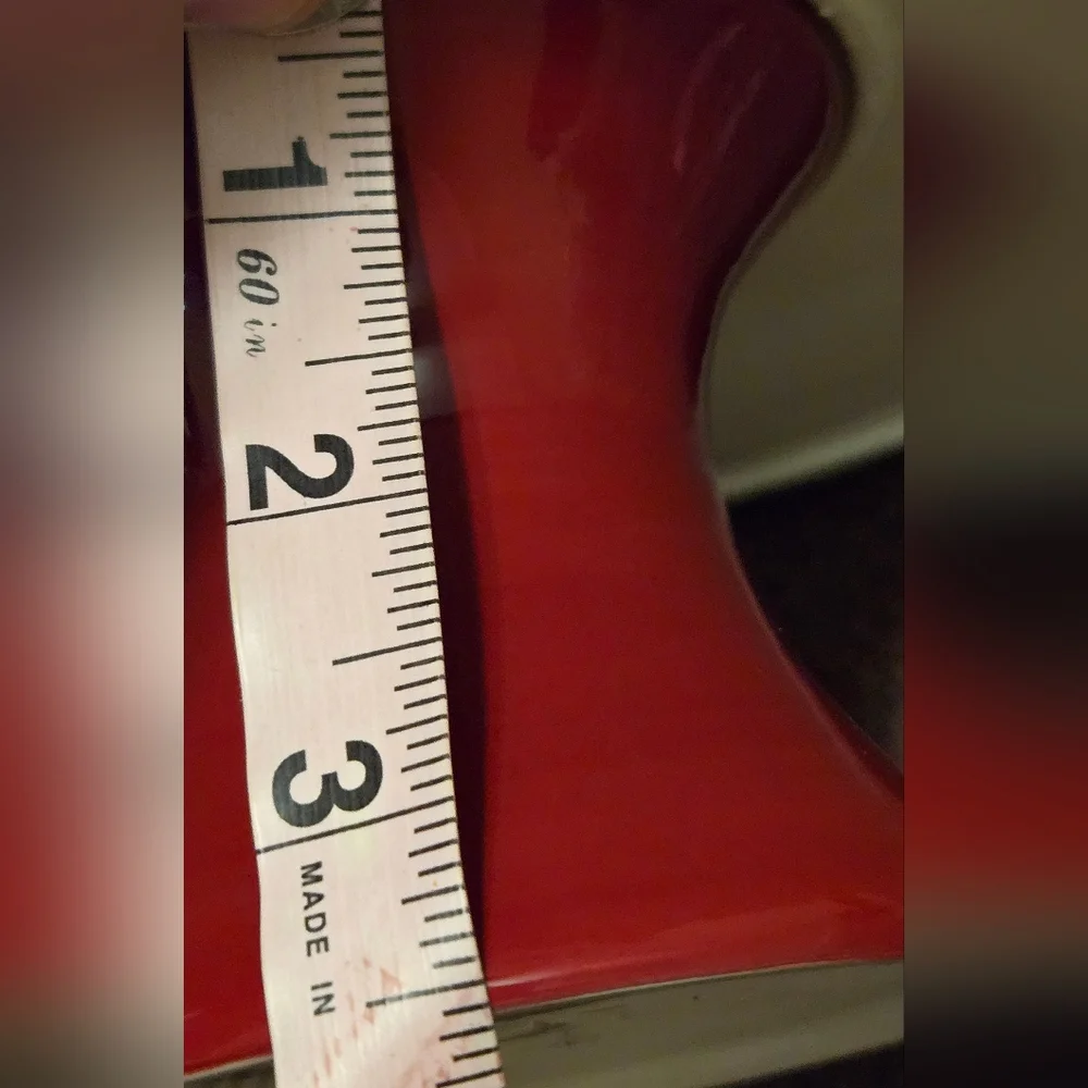 Russ Cake Stand In Red 4in Tall